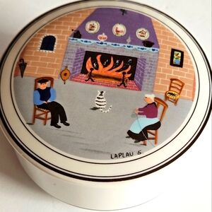 Vintage Villeroy & Boch German Porcelain Trinket Box